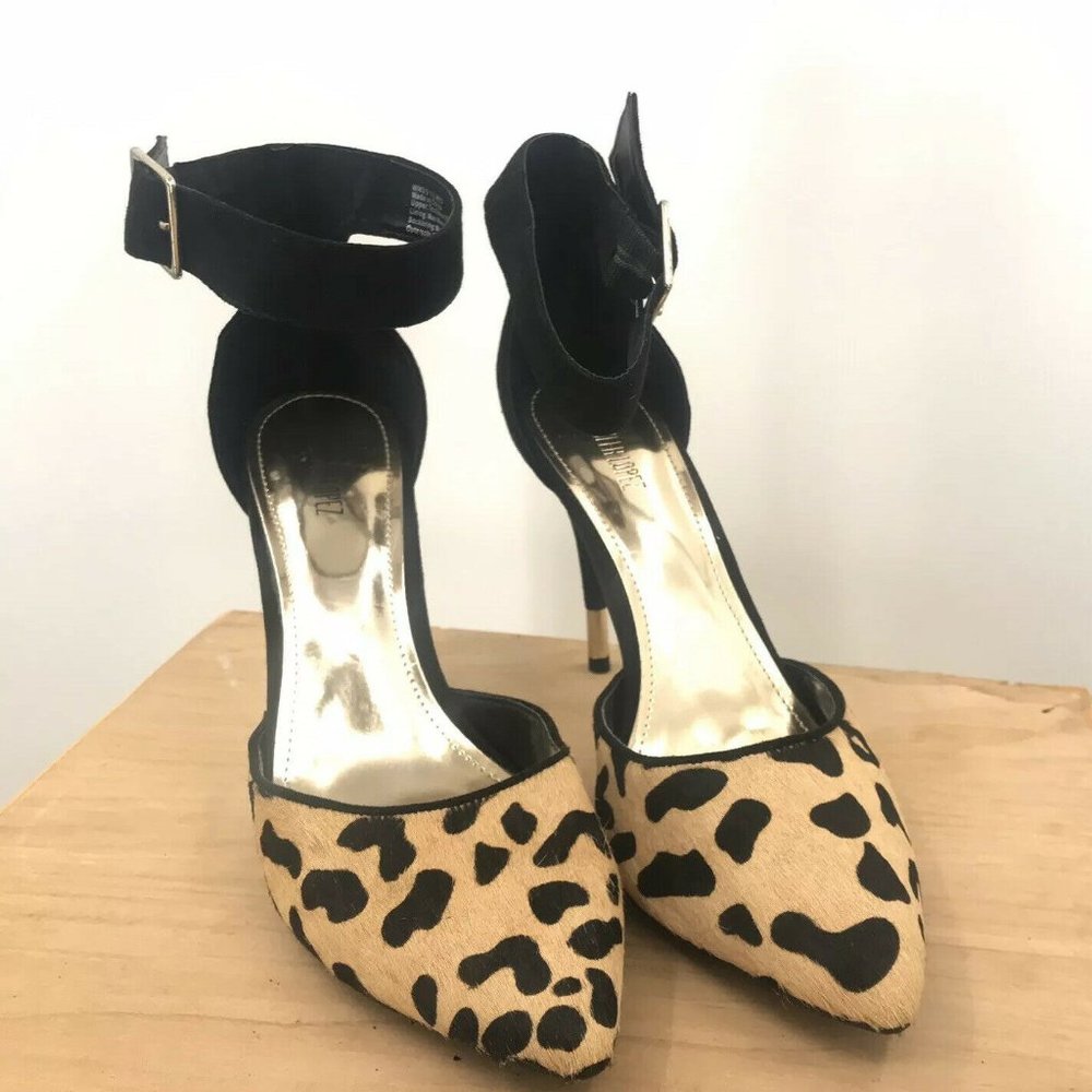 Jennifer Lopez Leopard Calf Skin Stiletto Heels - Picture 8 of 8